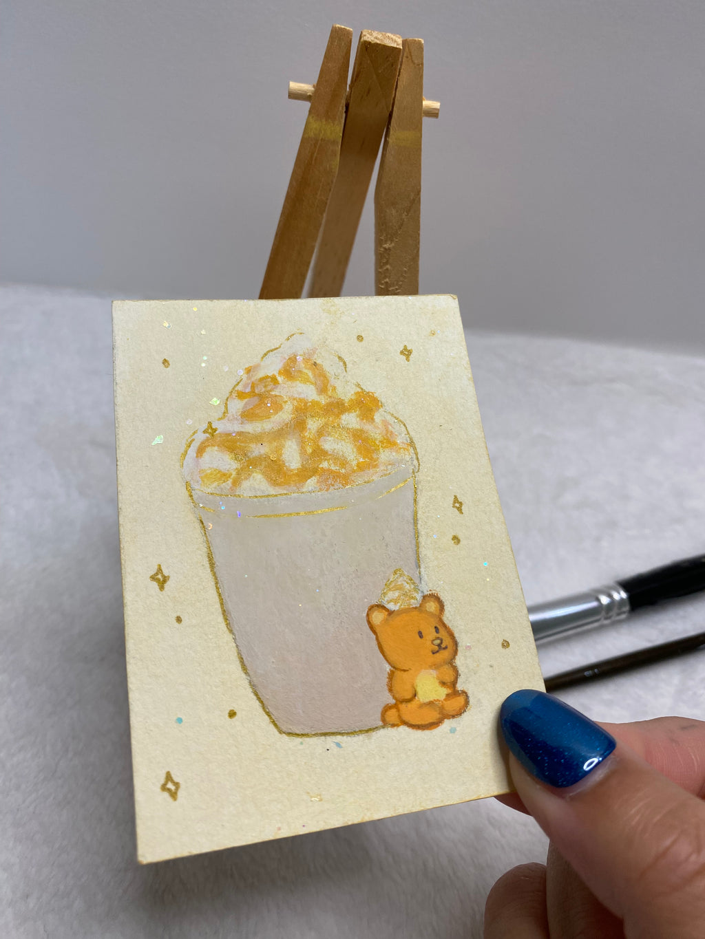 Frappe Bear ACEO