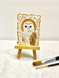 Golden Owl ACEO