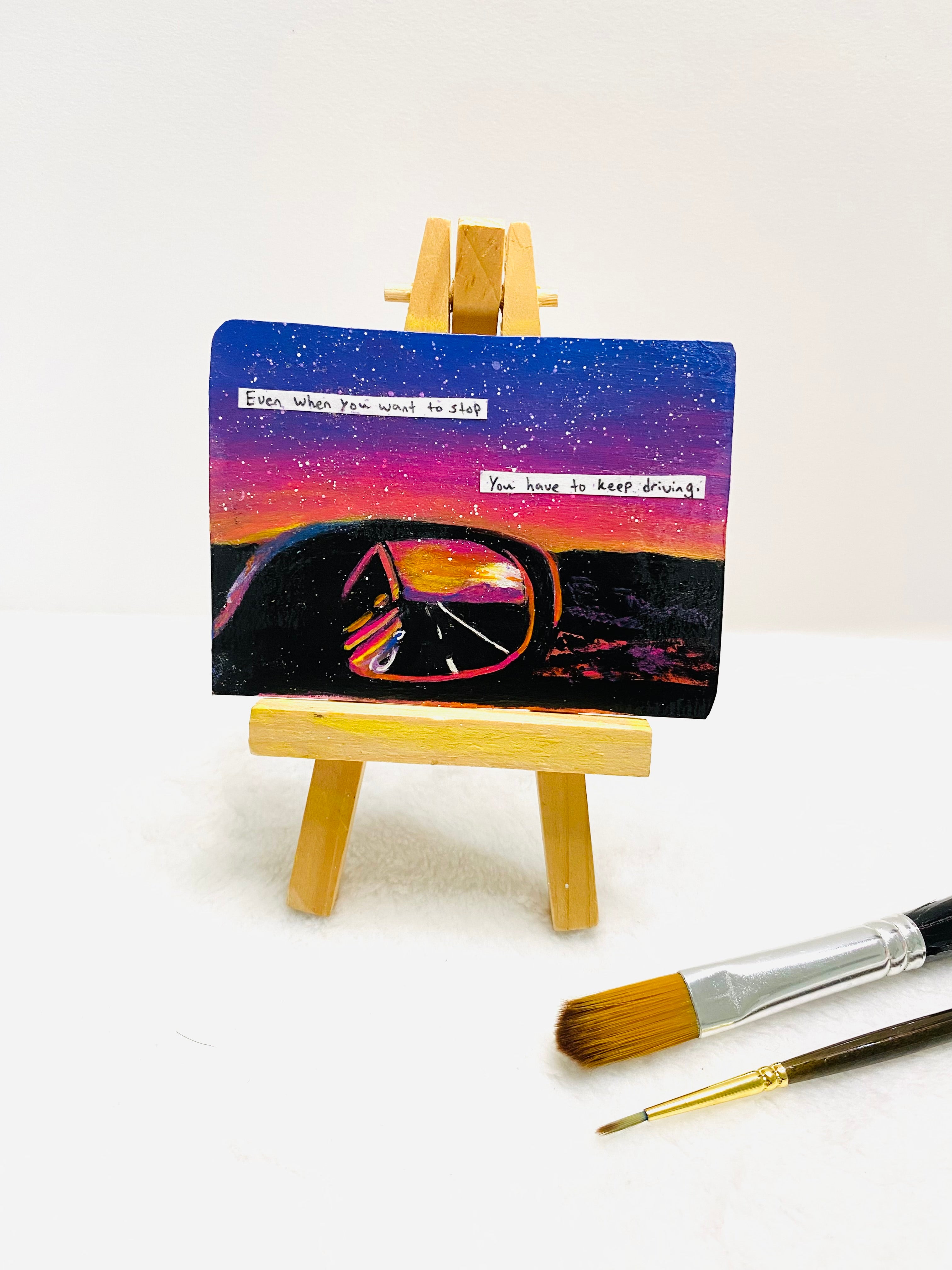 Keep Driving Collage ACEO