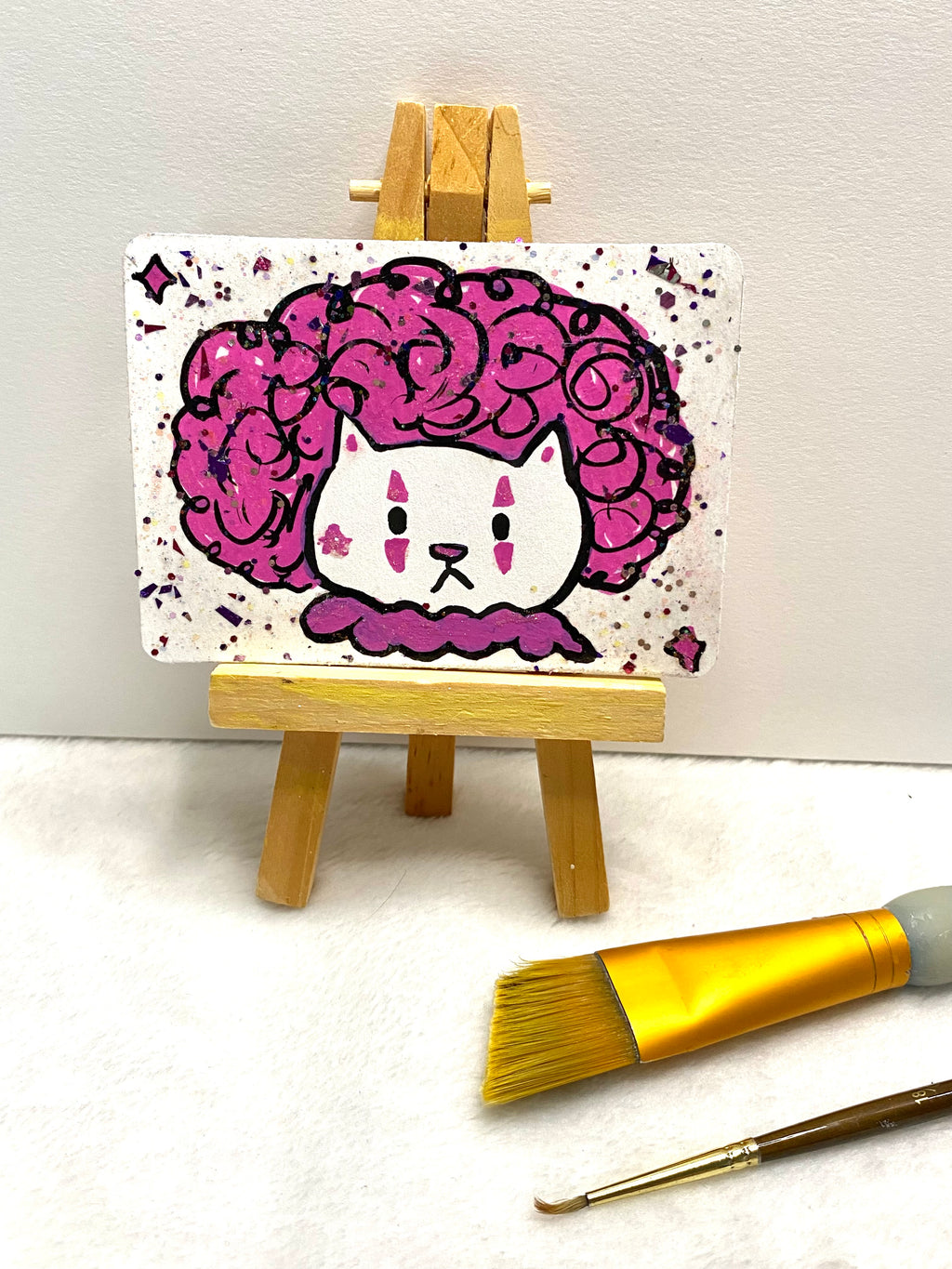 Cat Clown ACEO