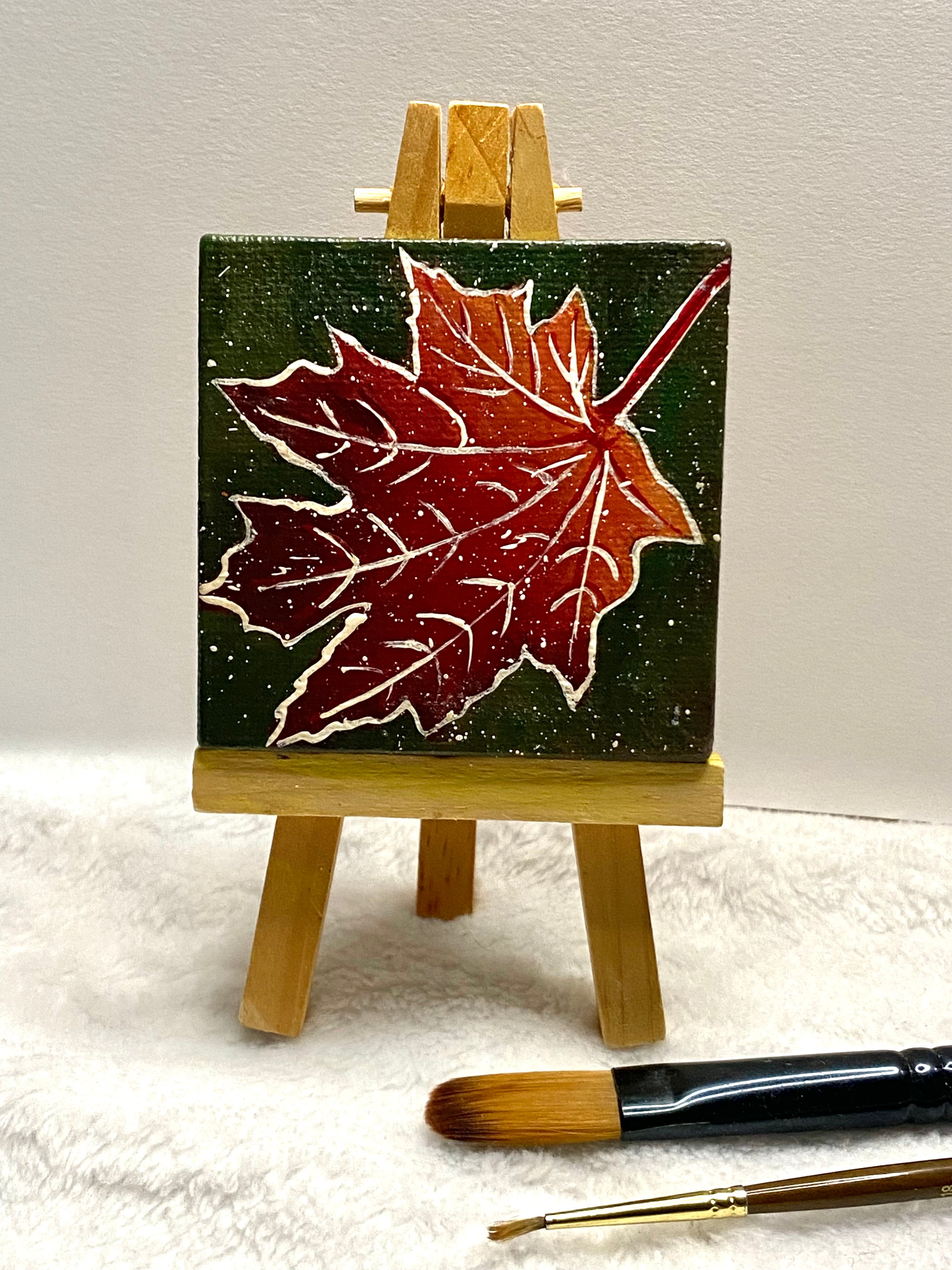 Frosted Leaf Mini Canvas