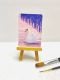 Pink Swan ACEO