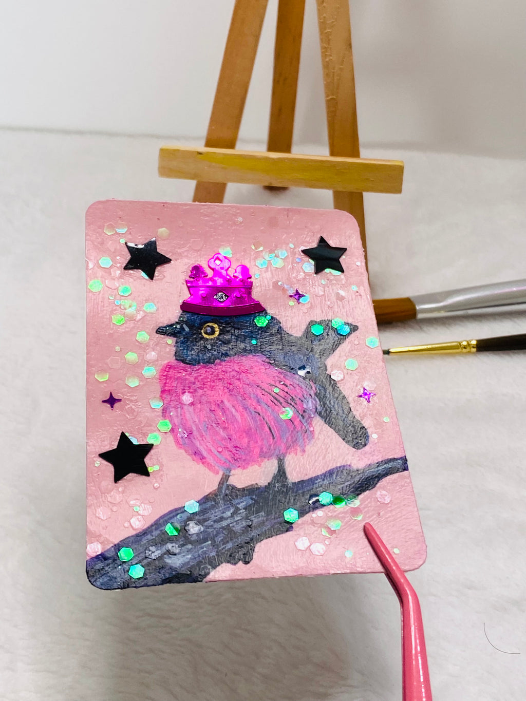 Pink Robin ACEO