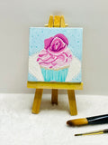 Tea Party Cupcake Mini Canvas