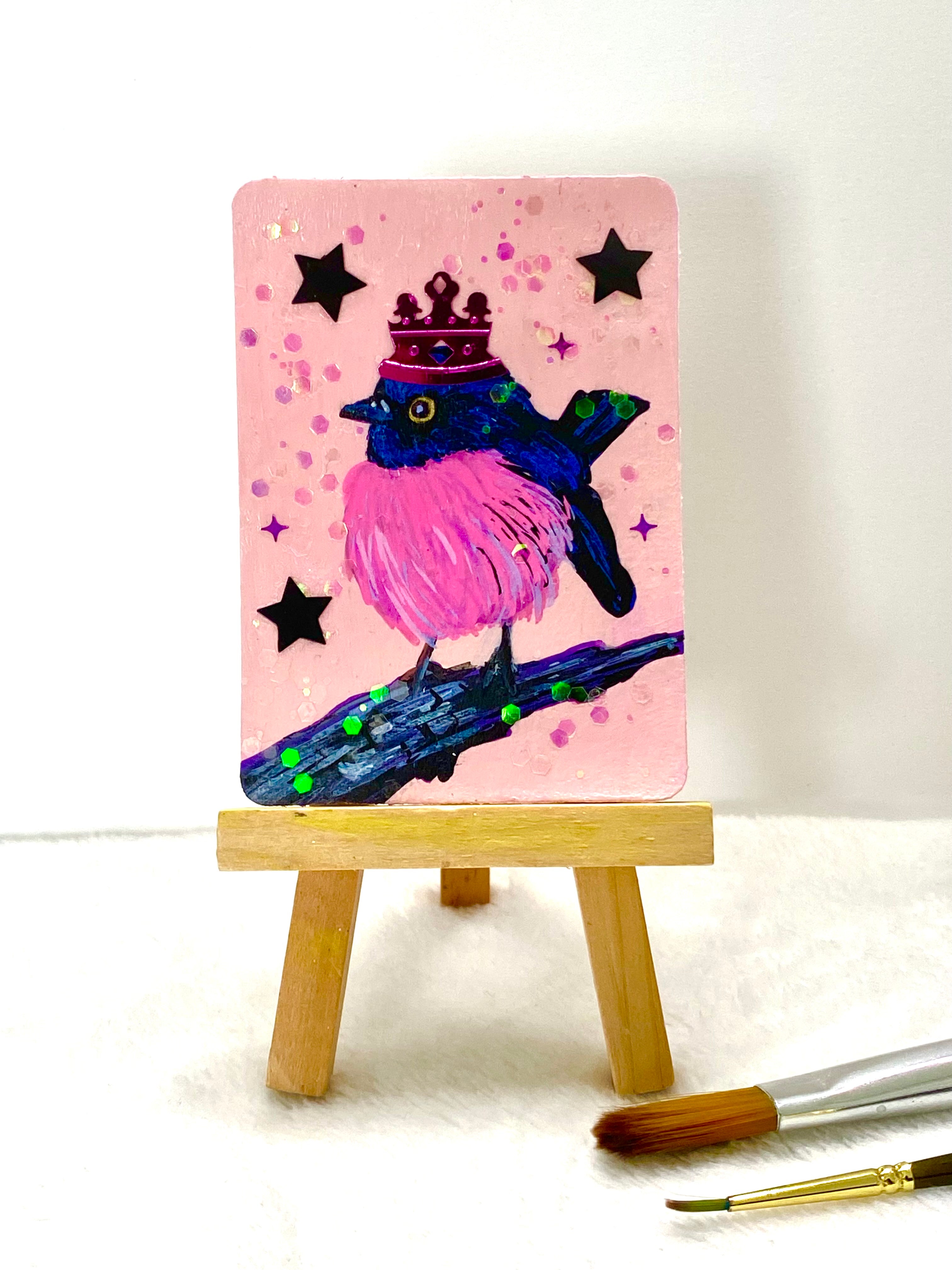 Pink Robin ACEO