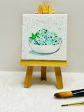 Mint Chocolate Chip Ice Cream Mini Canvas