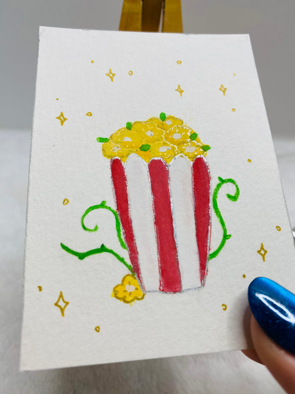 Flower Popcorn ACEO