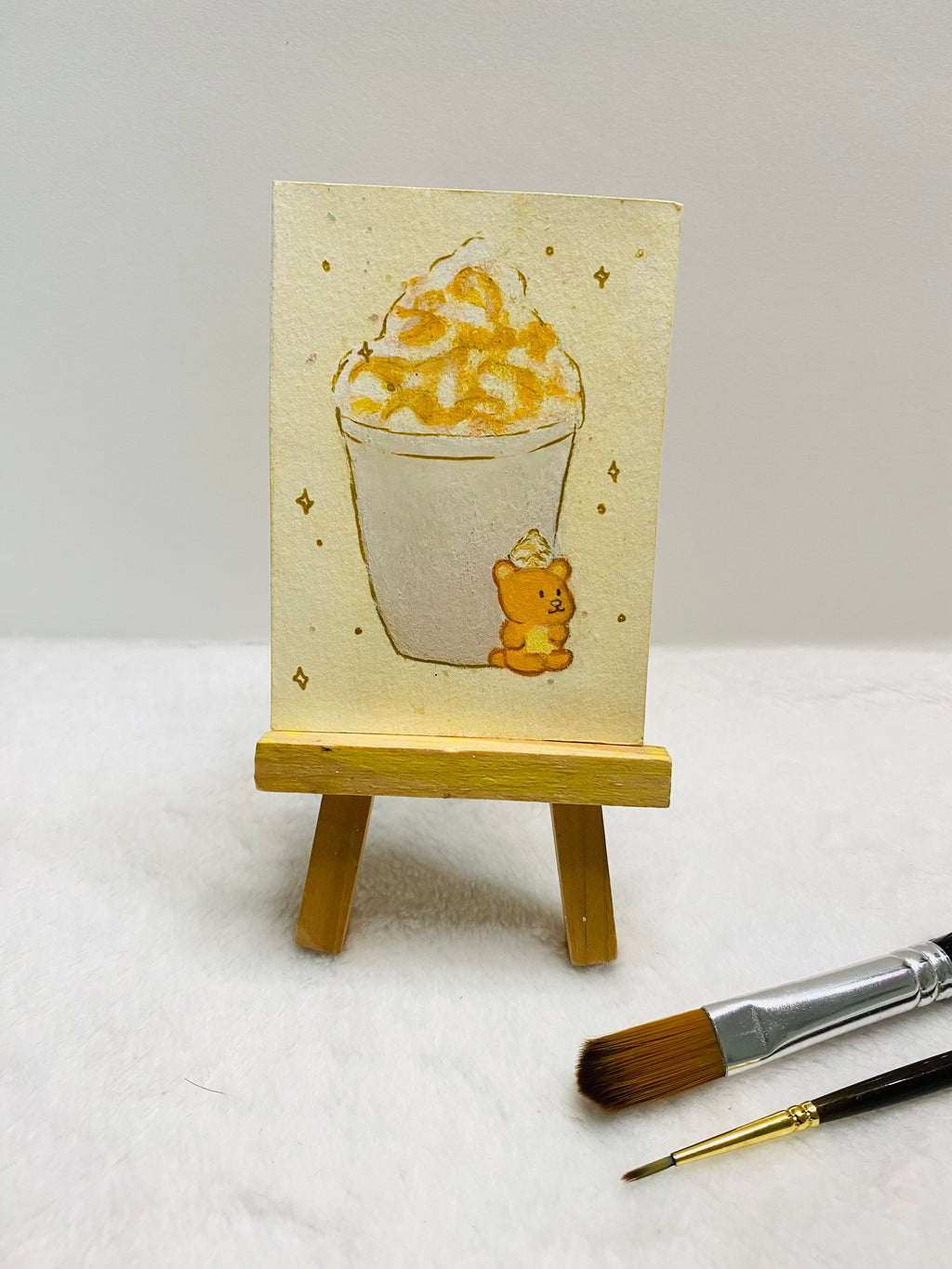 Frappe Bear ACEO