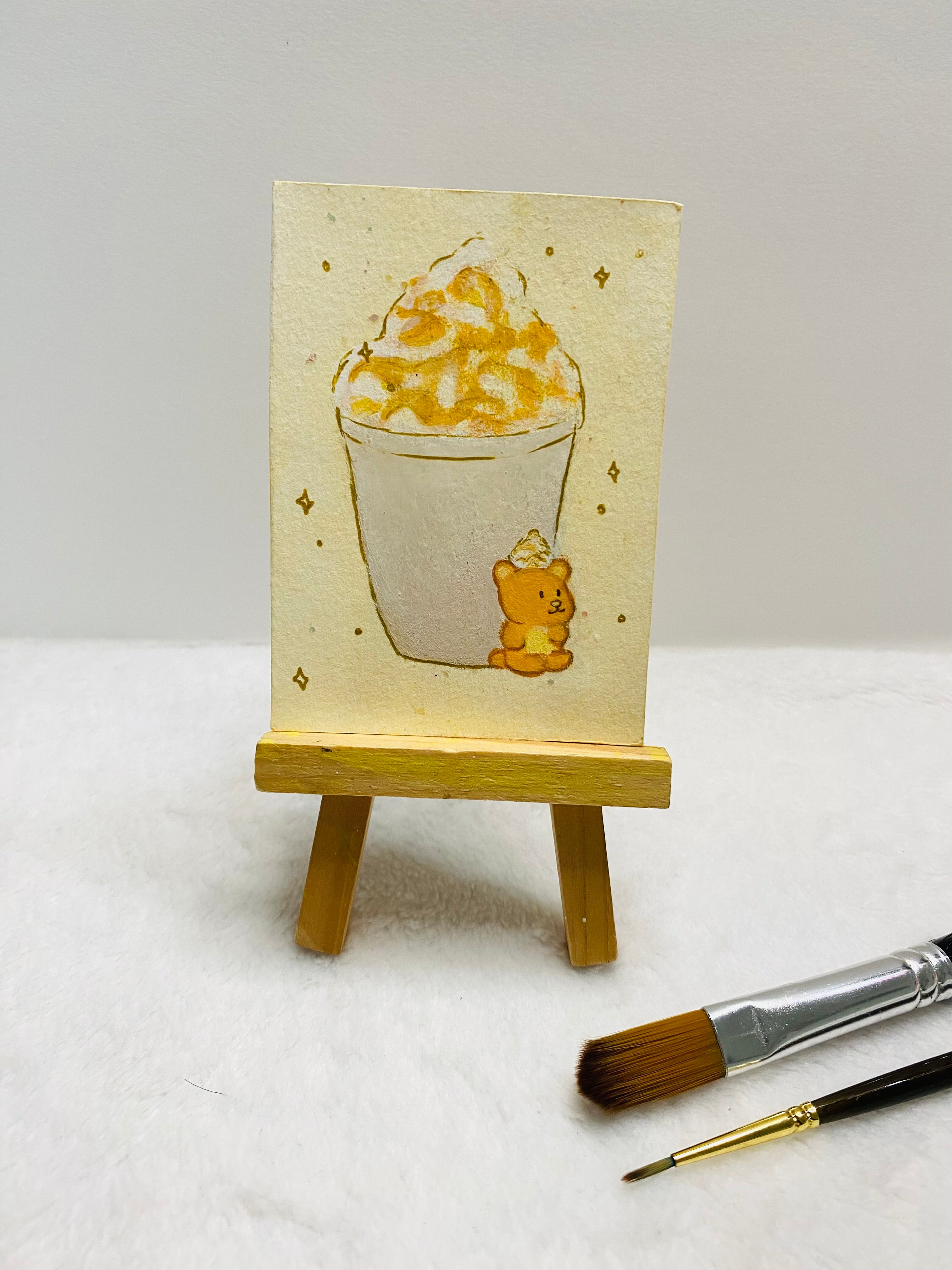 Frappe Bear ACEO