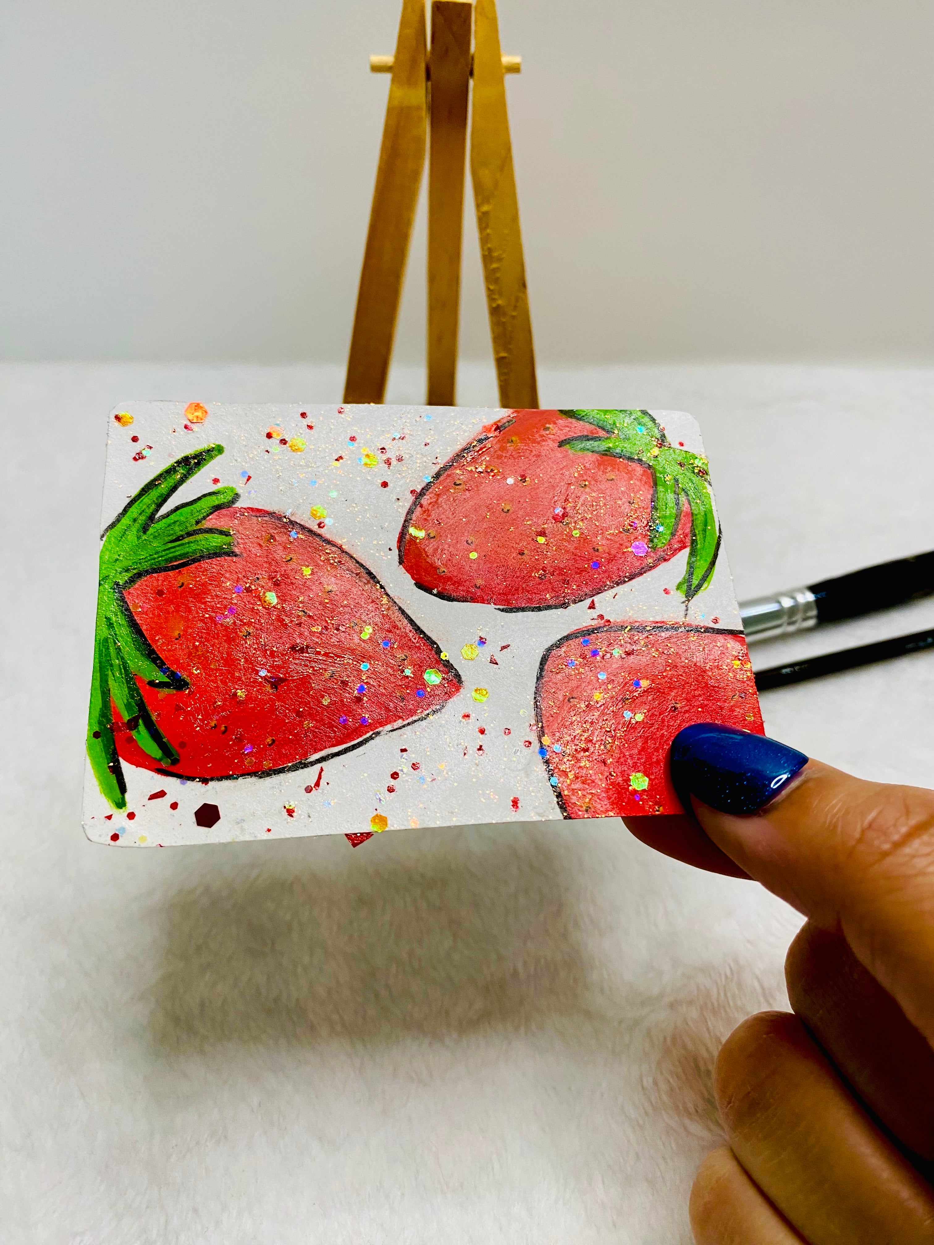 3 Strawberry’s ACEO