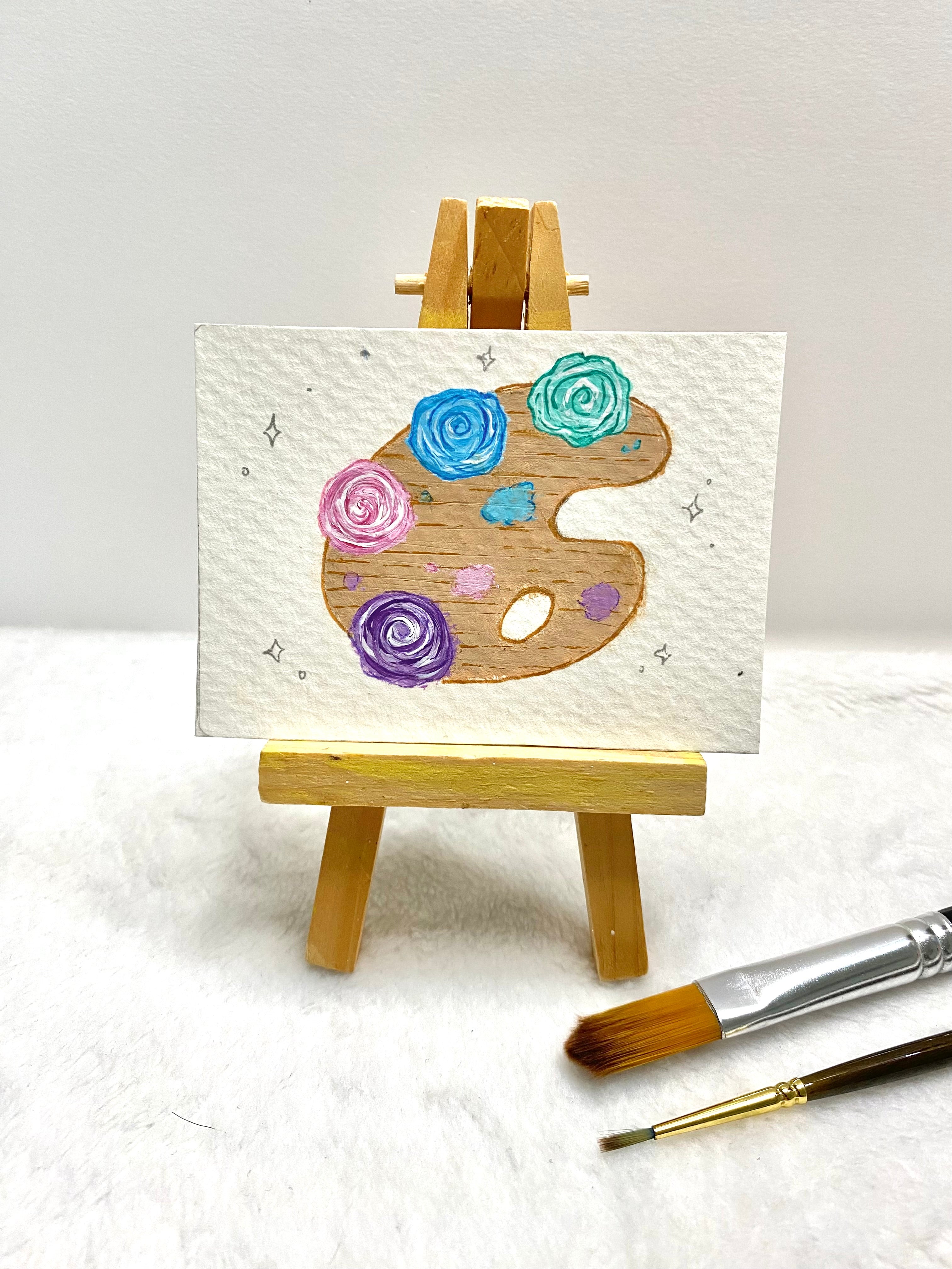 Rose Paint Pallet ACEO