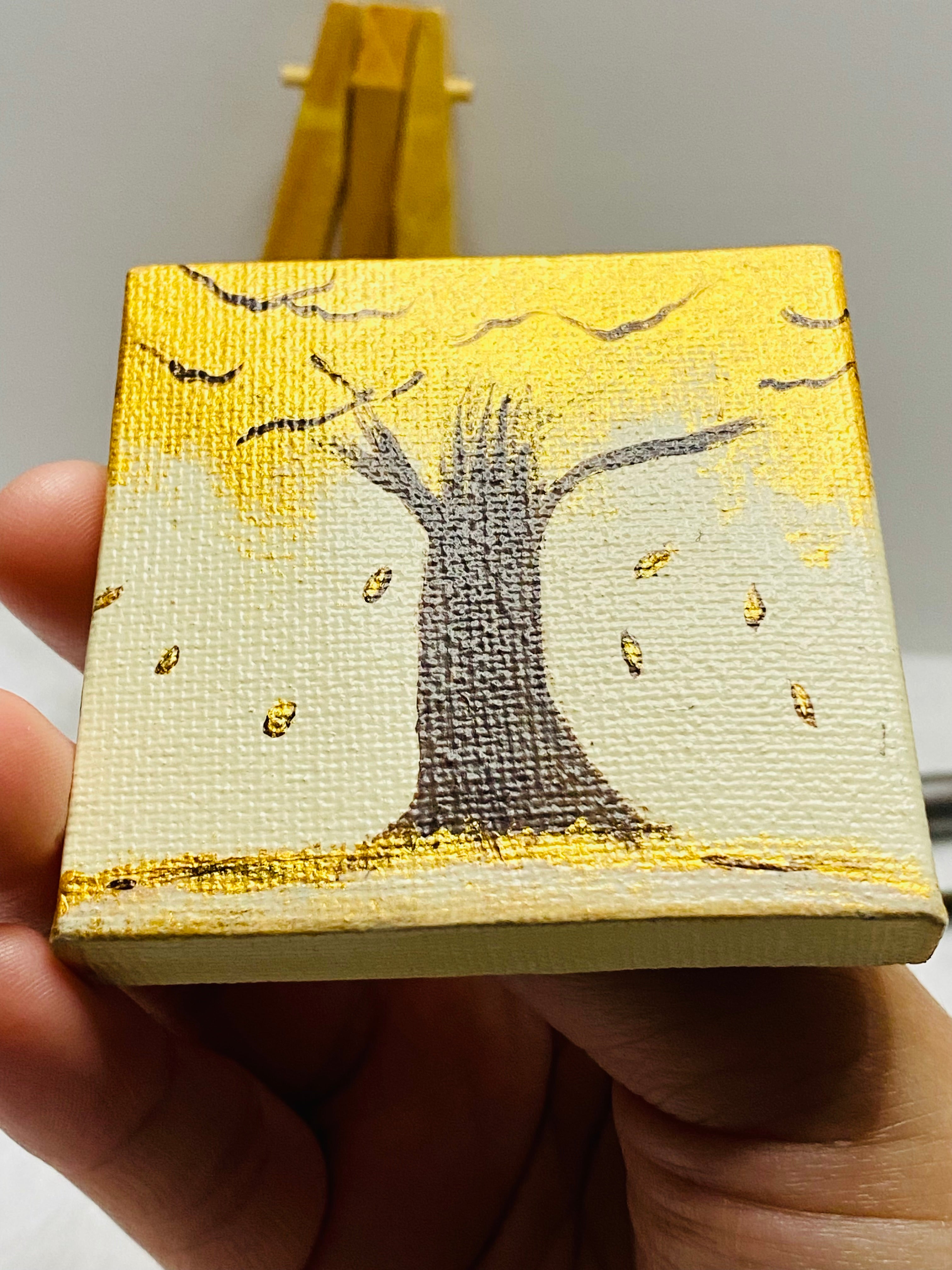 Gold Tree Mini Canvas