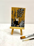 Gold Red Panda ACEO