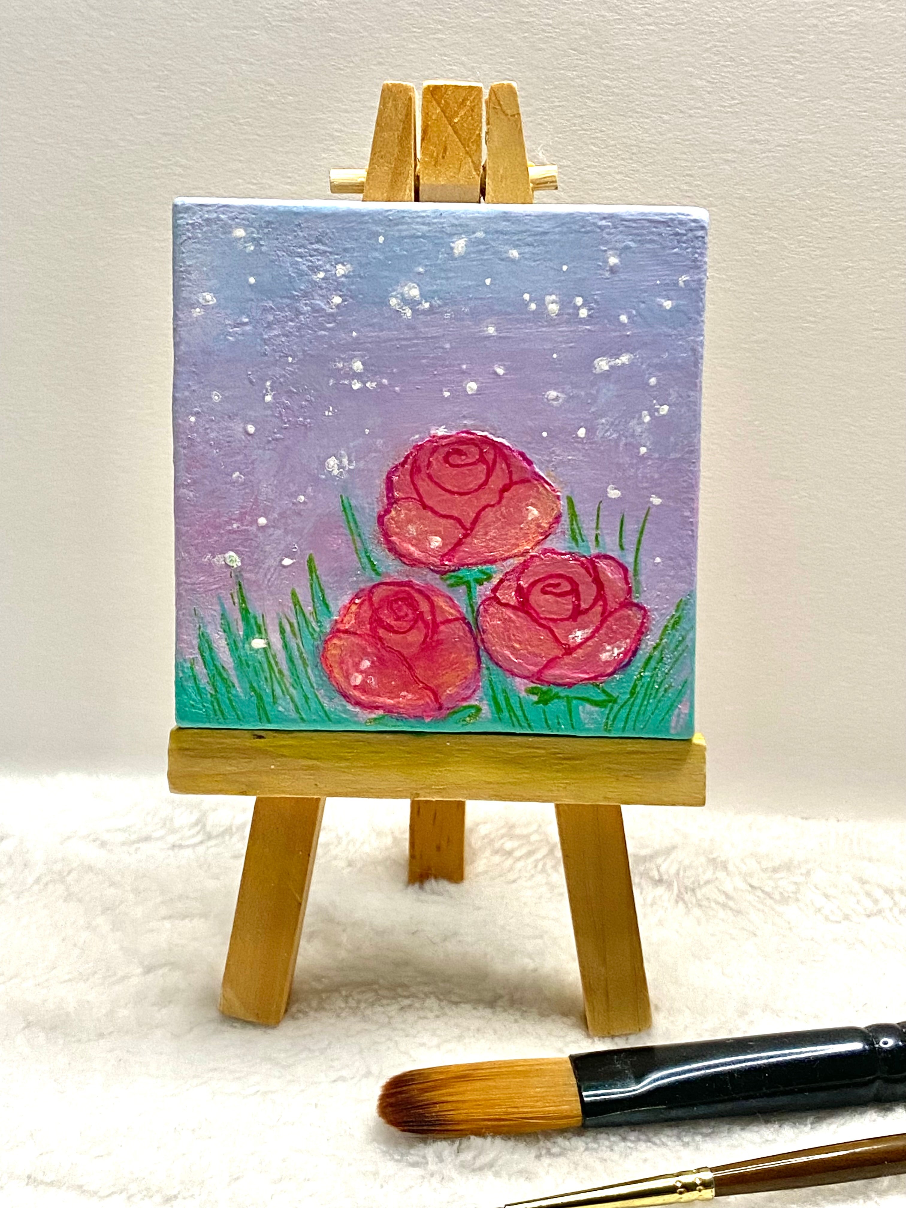 Dreamy Flowers Mini Canvas