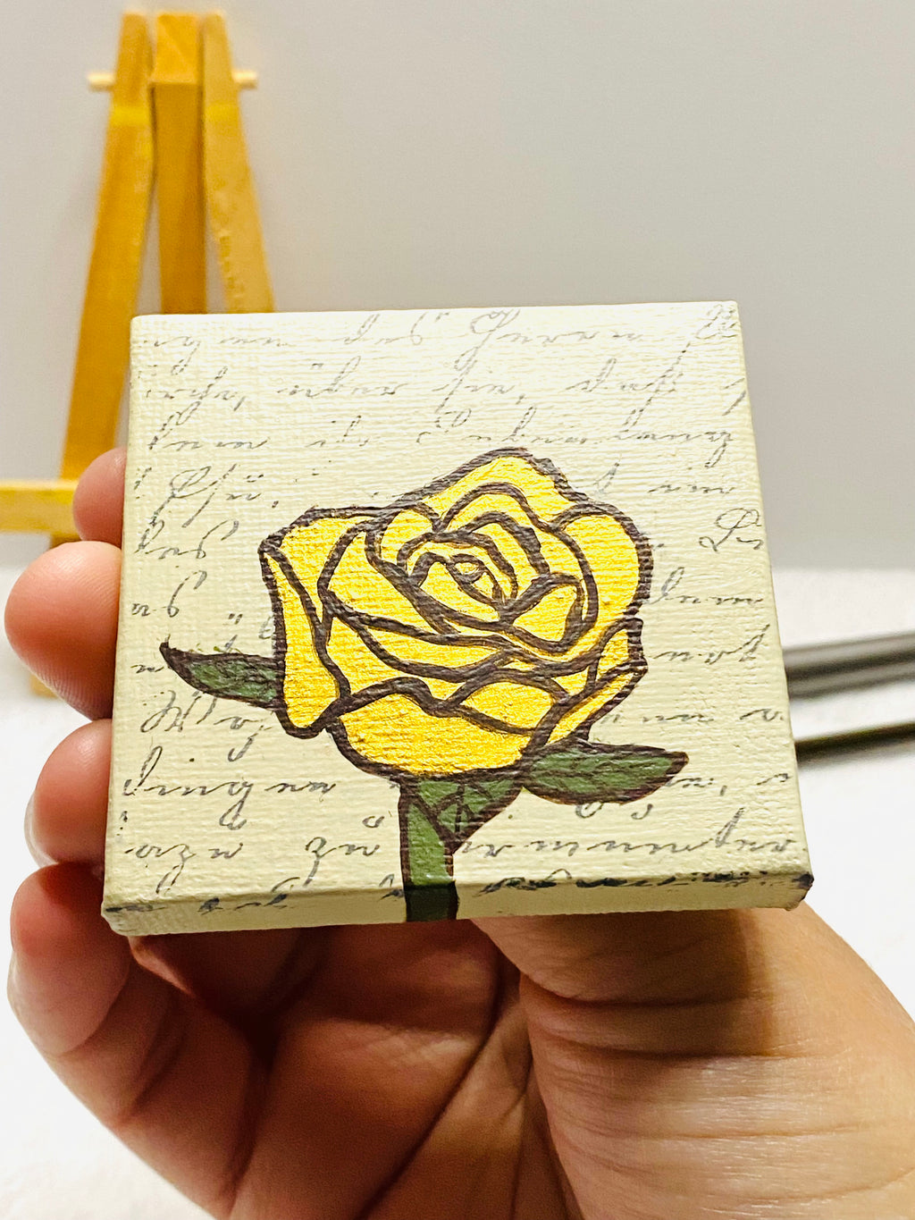 Scripture Rose Mini Canvas