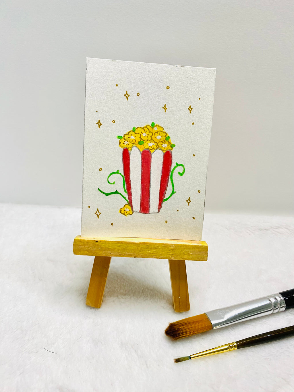 Flower Popcorn ACEO