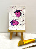 Strawberry Bunnies ACEO