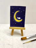 Moon Sheep ACEO