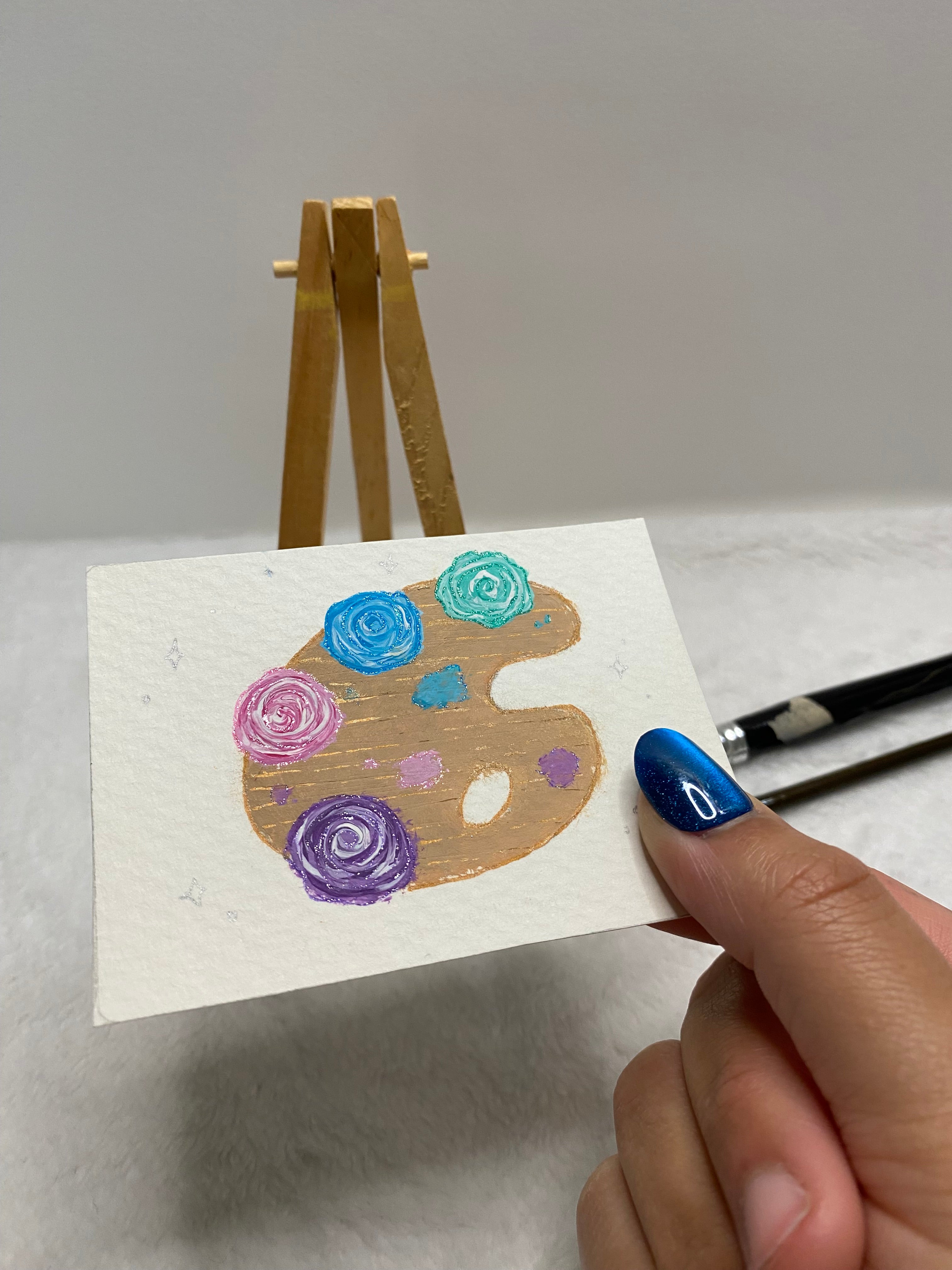 Rose Paint Pallet ACEO