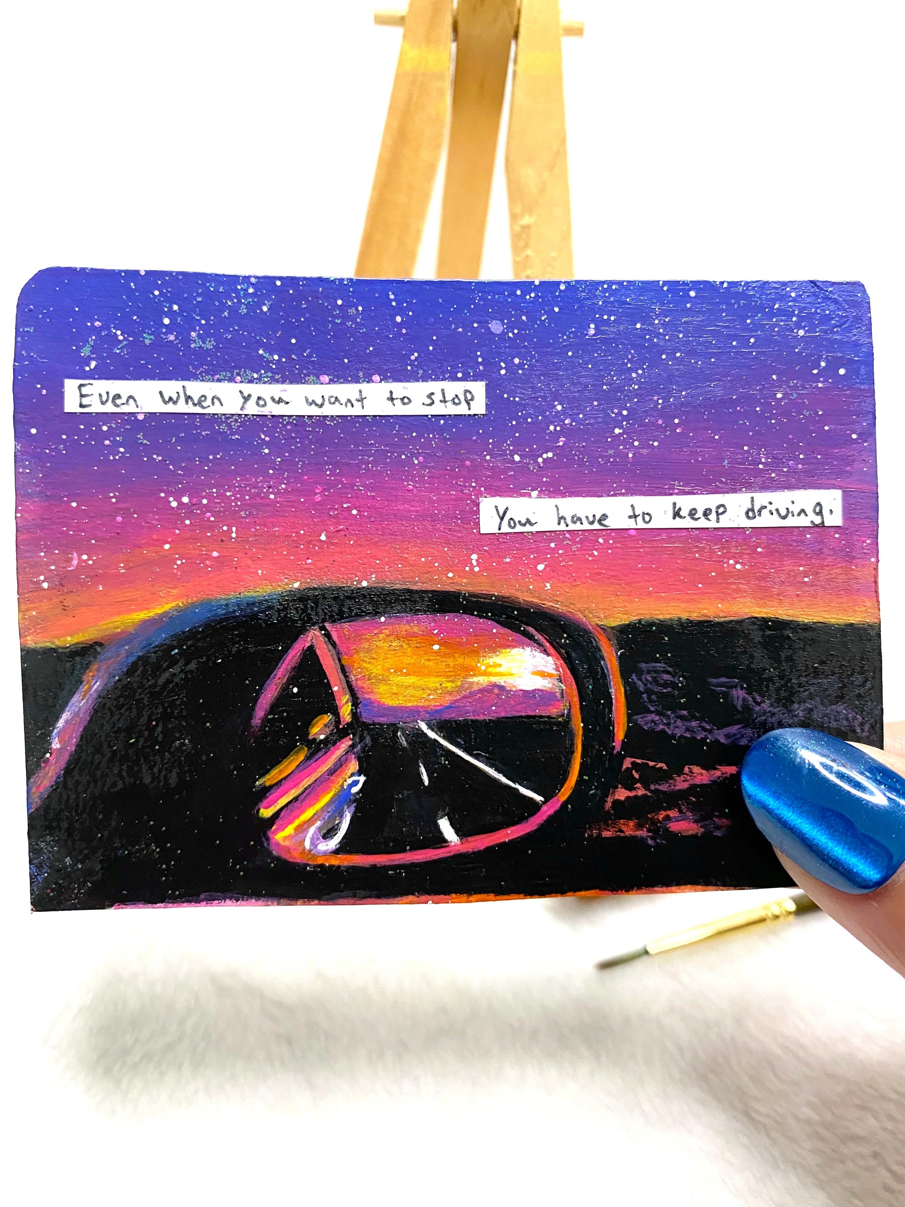 Keep Driving Collage ACEO