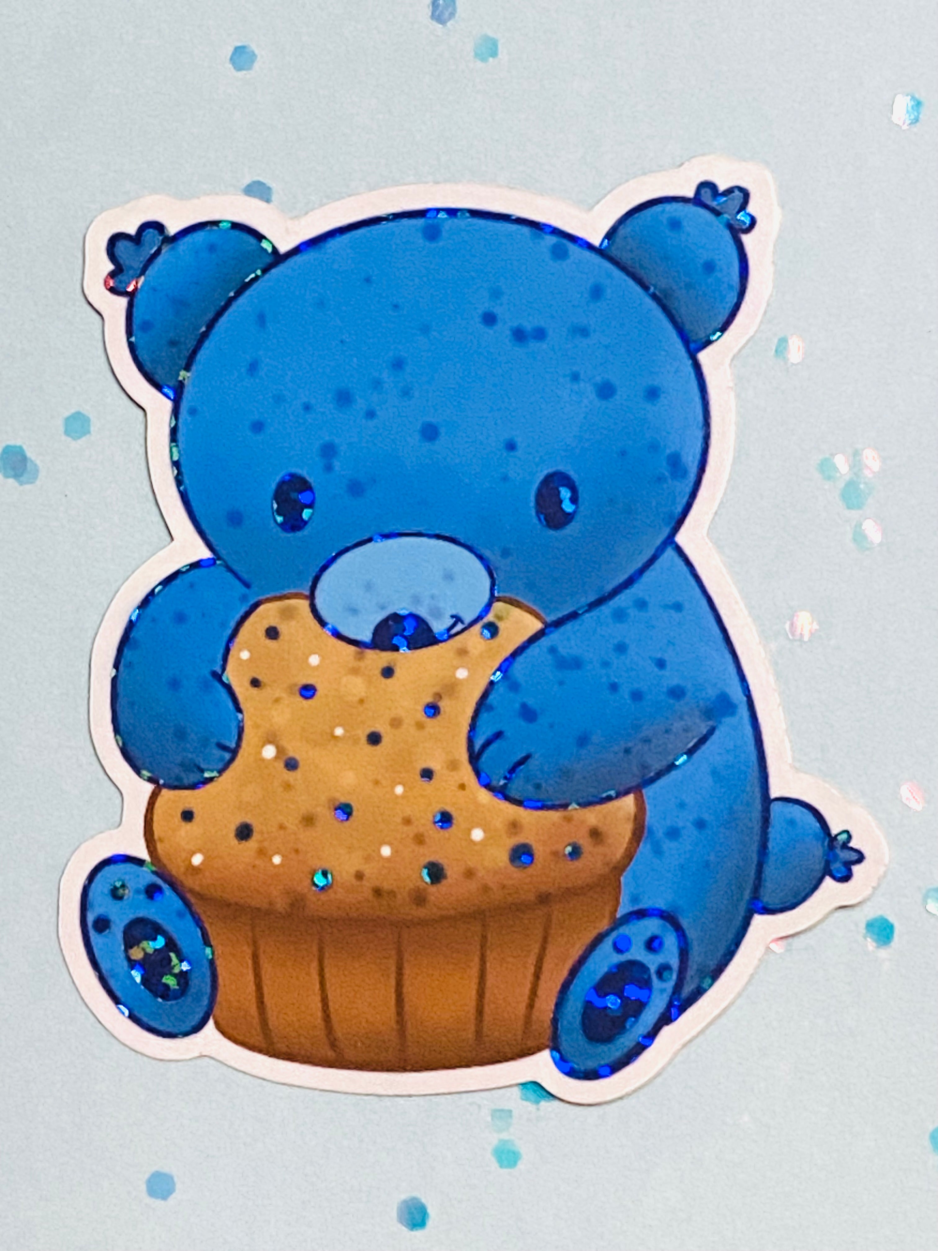 Blueberry Bear Sticker