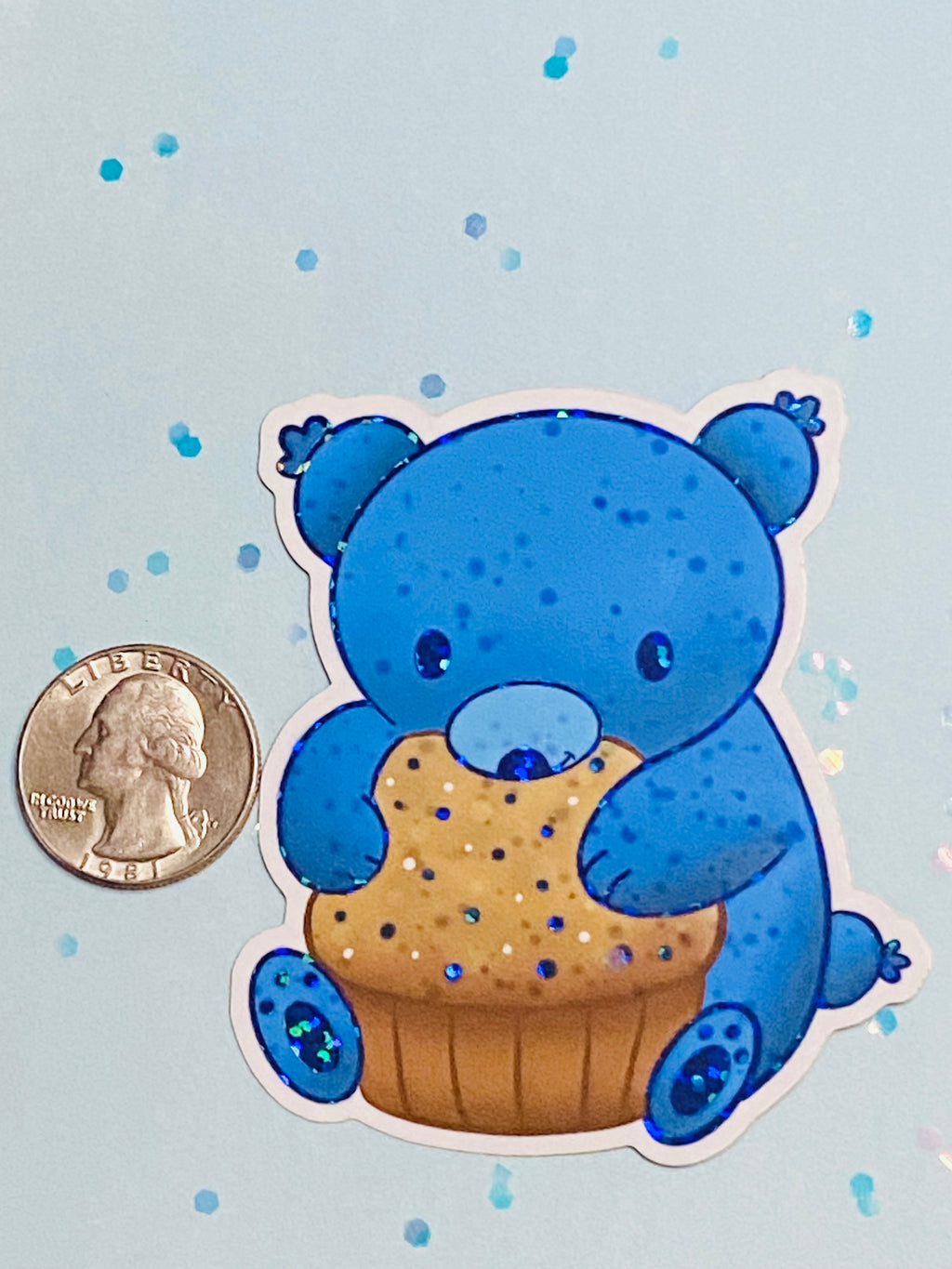Blueberry Bear Sticker