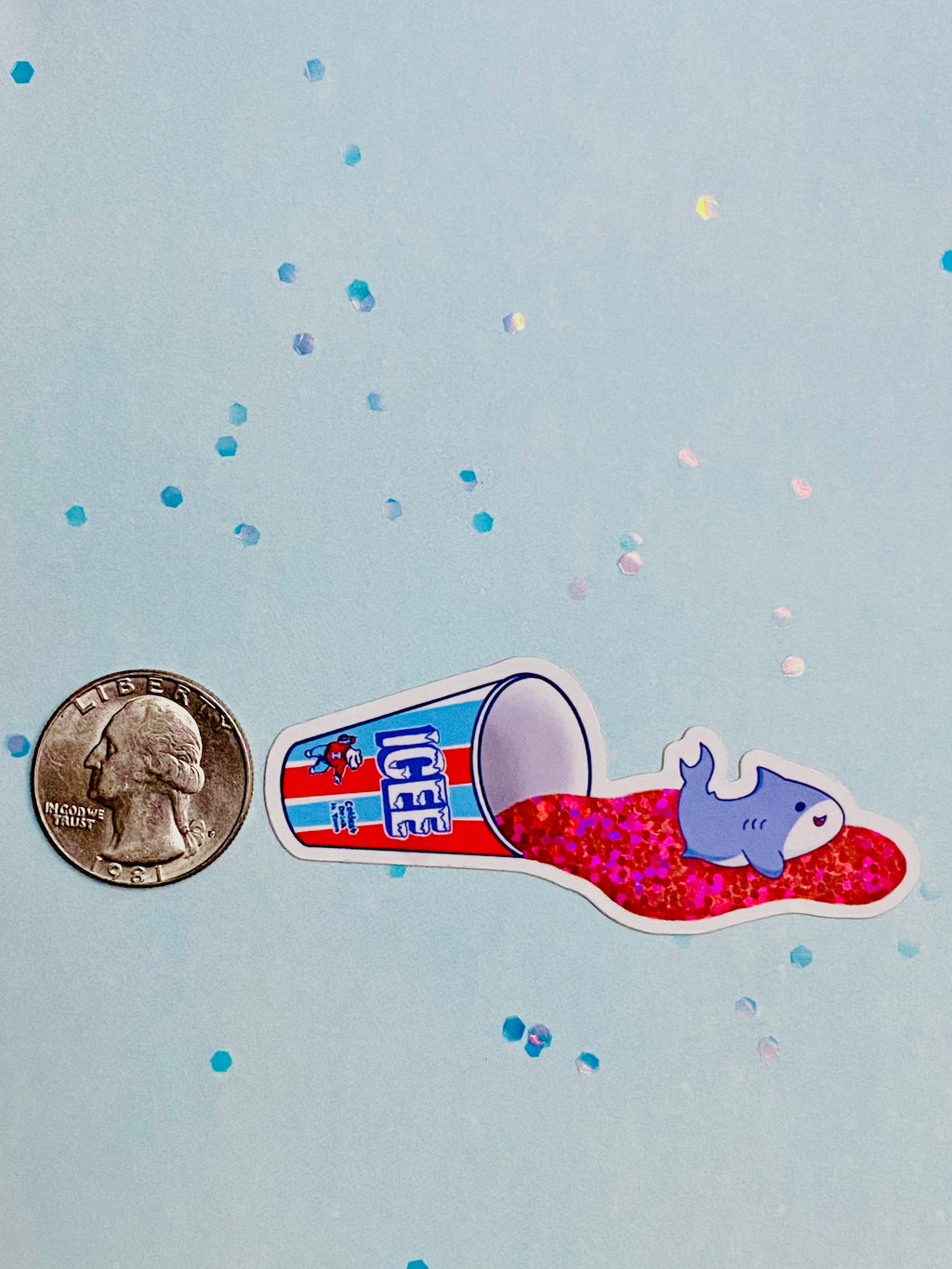 Slushie Shark Sticker