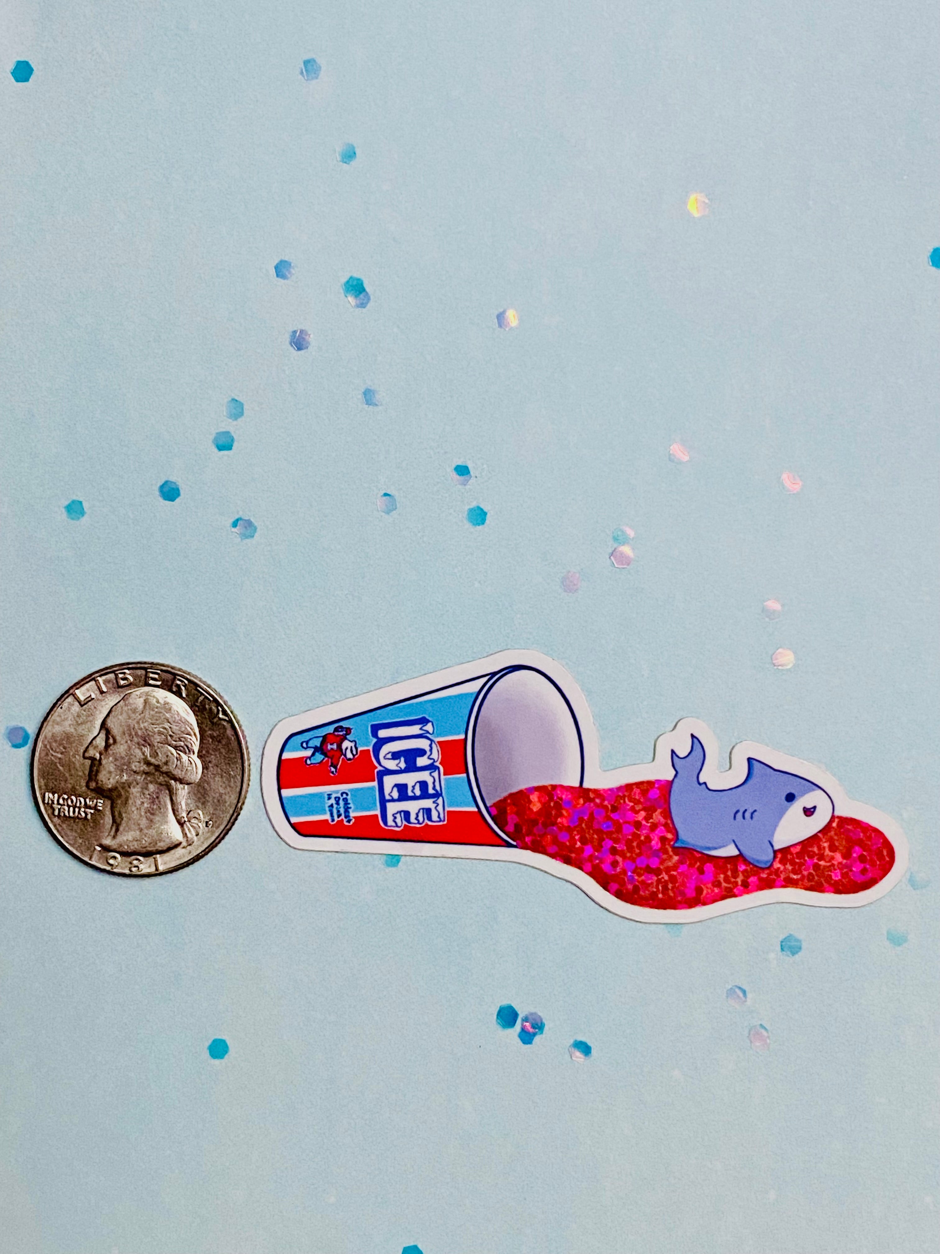 Slushie Shark Sticker