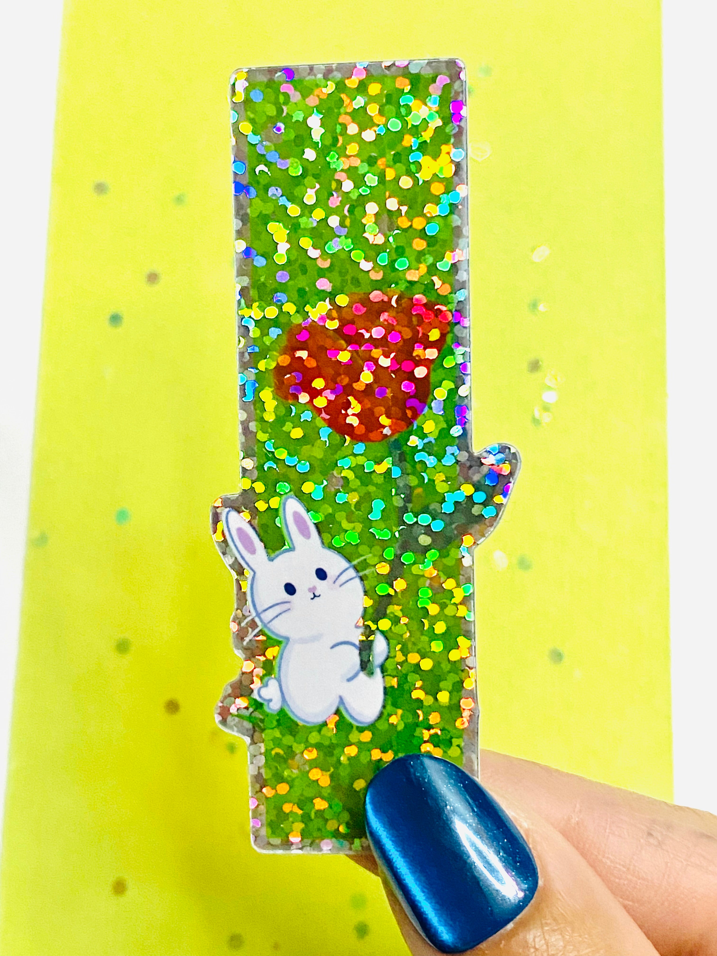 Bunny Holding Flower Sticker