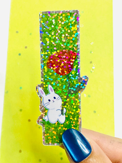 Bunny Holding Flower Sticker