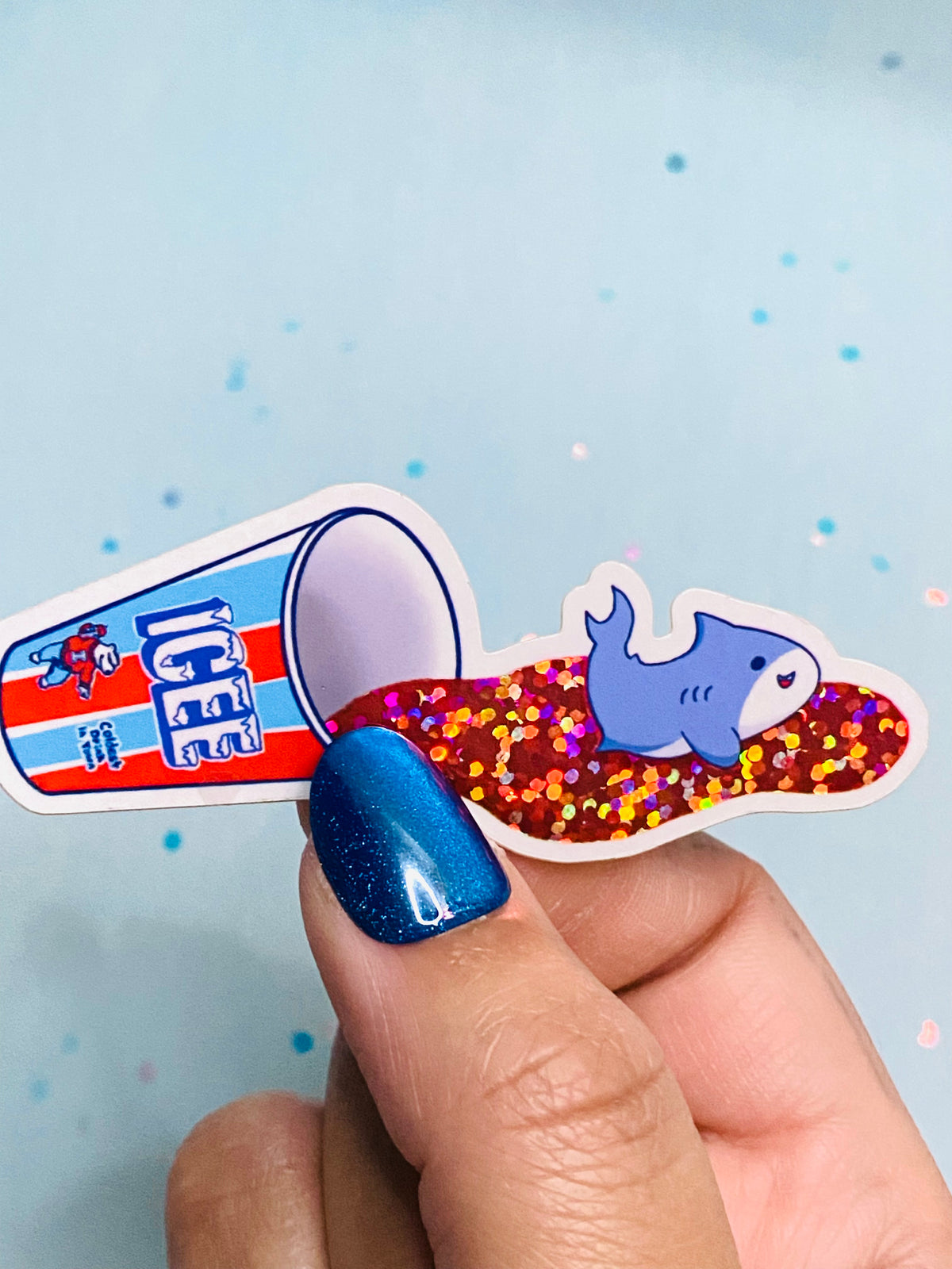 Slush Sticker Slushie Shark Sticker – Crystal's Art Studio